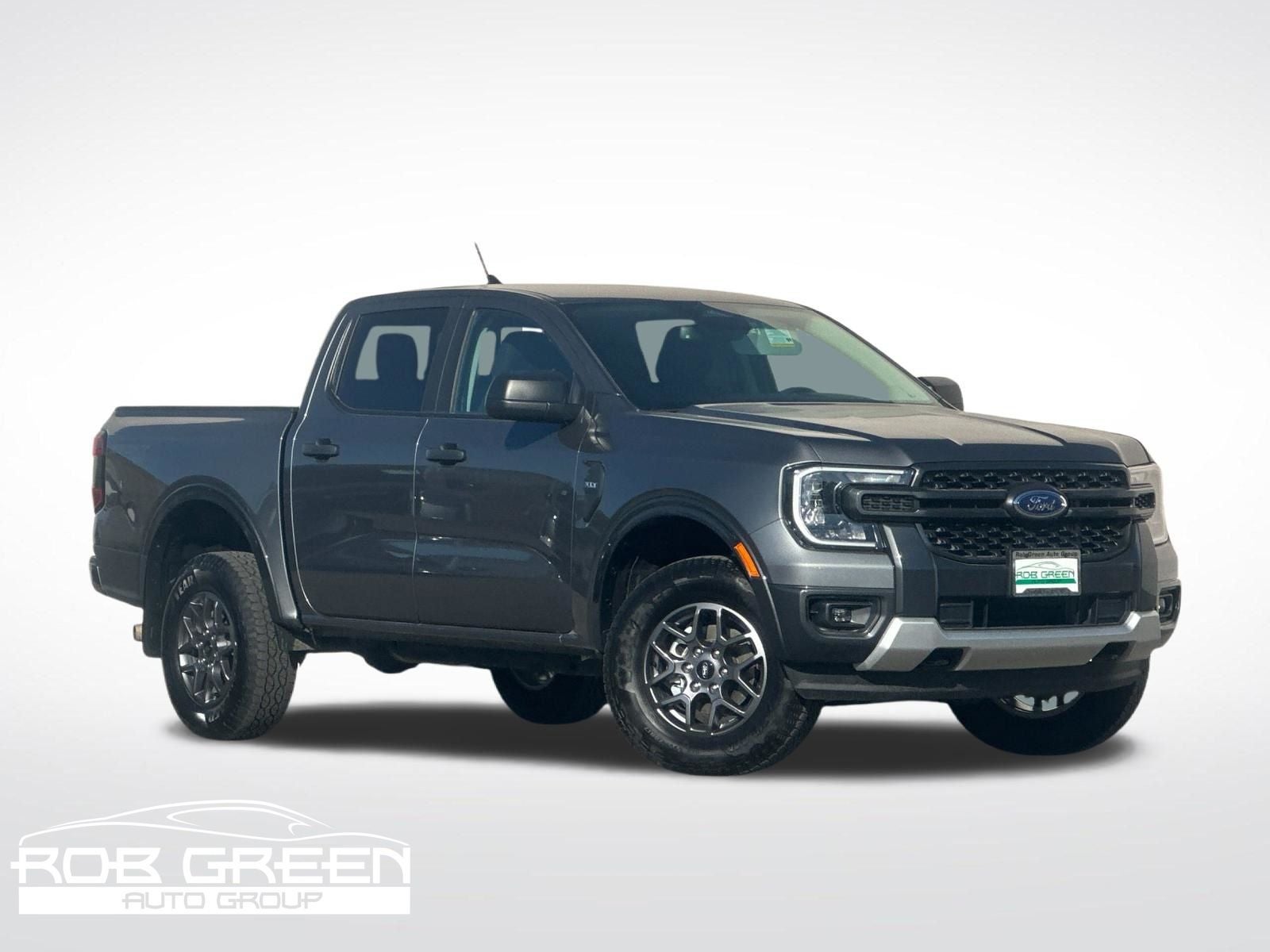 2024 Ford Ranger XLT in Gray Metallic — front three-quarter view