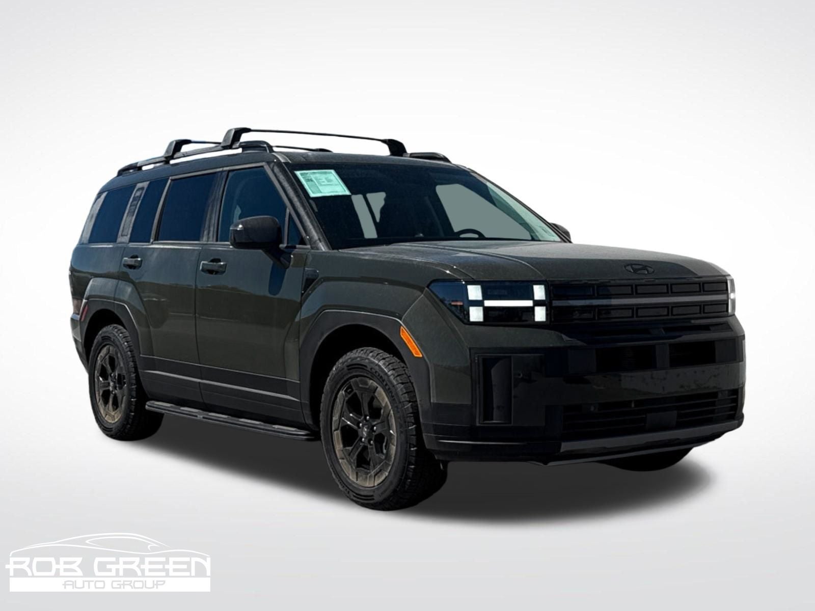 2026 Hyundai SANTA FE XRT in Rockwood Green — front three-quarter view