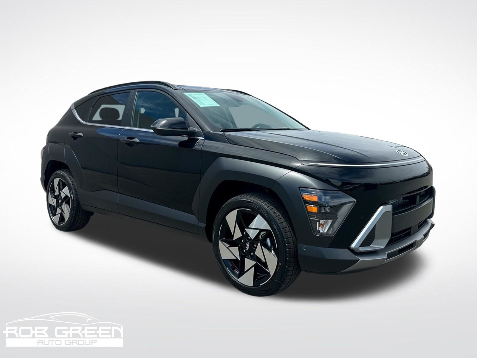 2026 Hyundai KONA Limited in Abyss Black Pearl — front three-quarter view