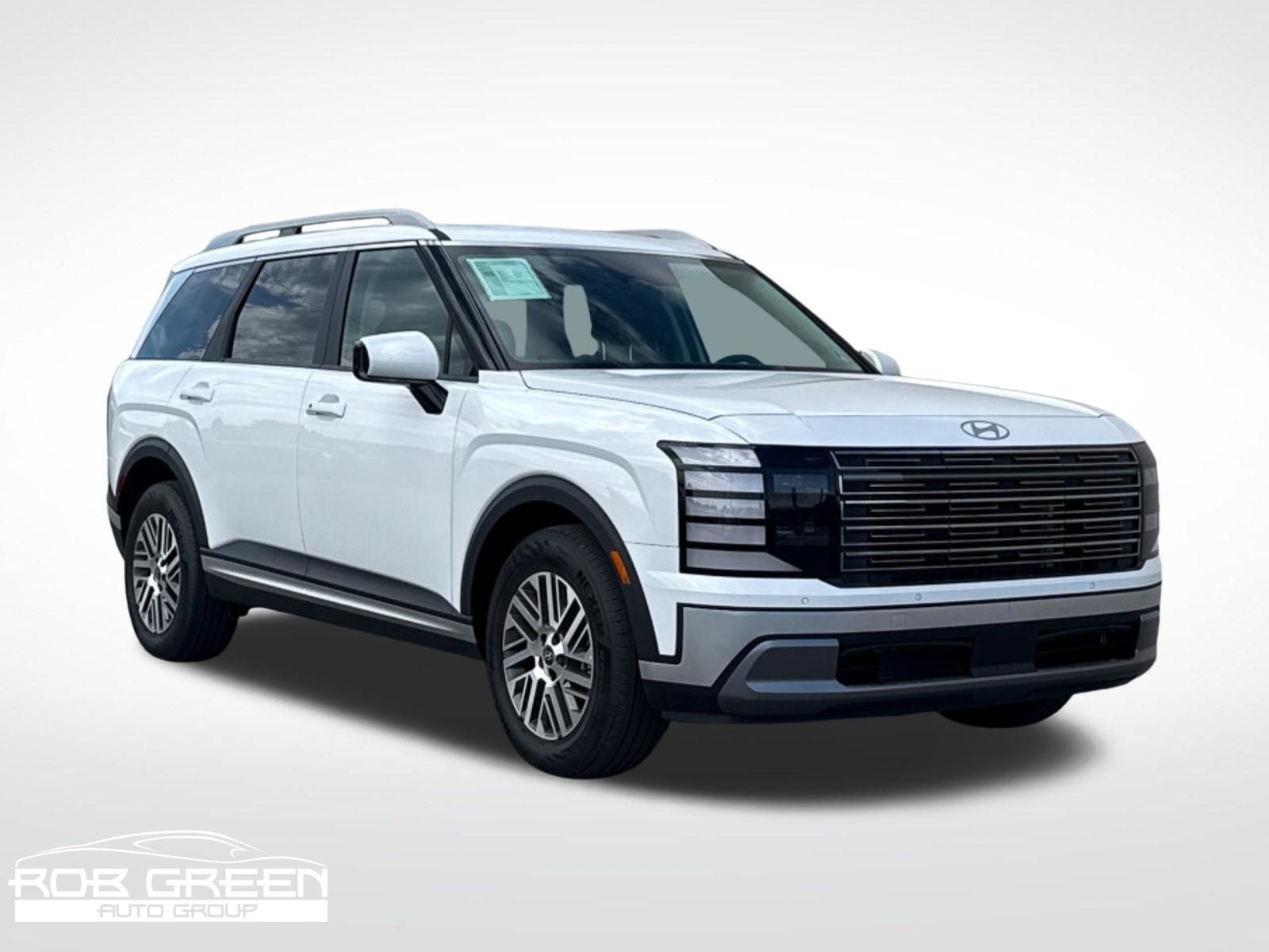 2026 Hyundai PALISADE SEL 7 Passenger in Creamy White Pearl — front three-quarter view