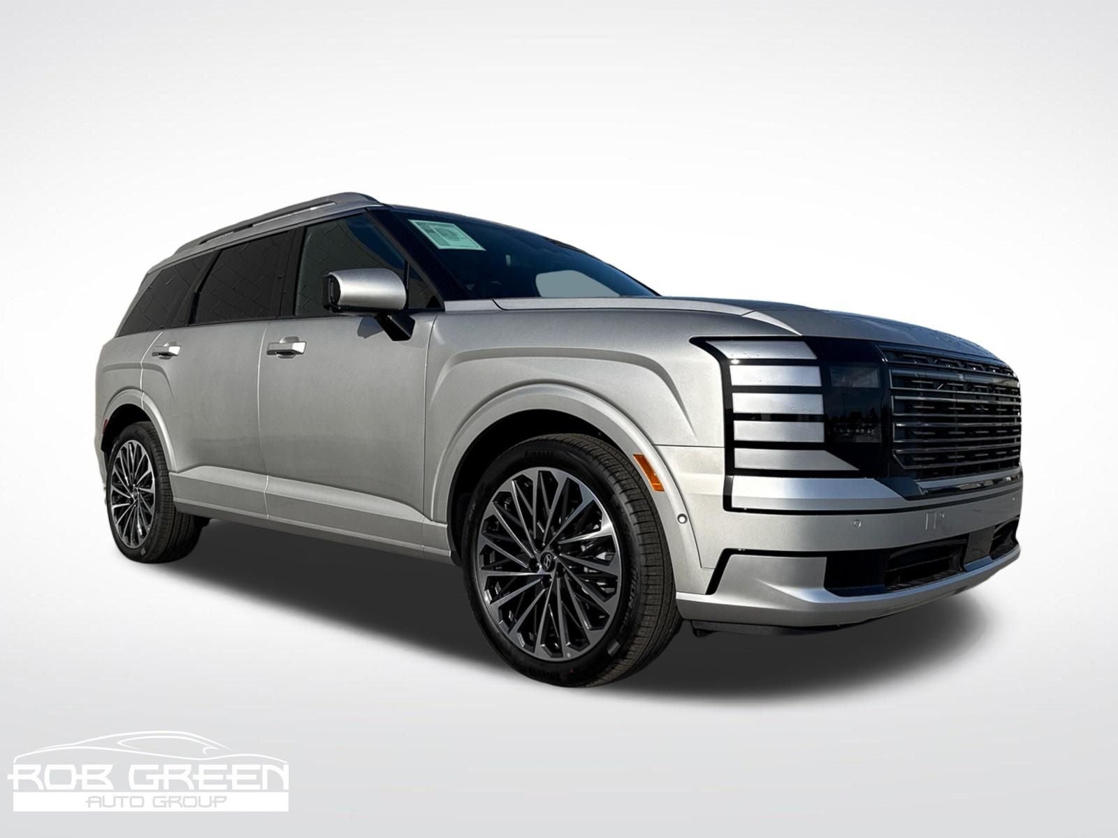 2026 Hyundai PALISADE Calligraphy in Typhoon Silver Metallic — front three-quarter view
