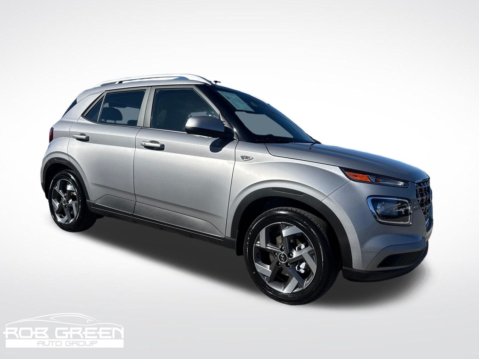 2026 Hyundai VENUE SEL in Shimmering Silver — front three-quarter view